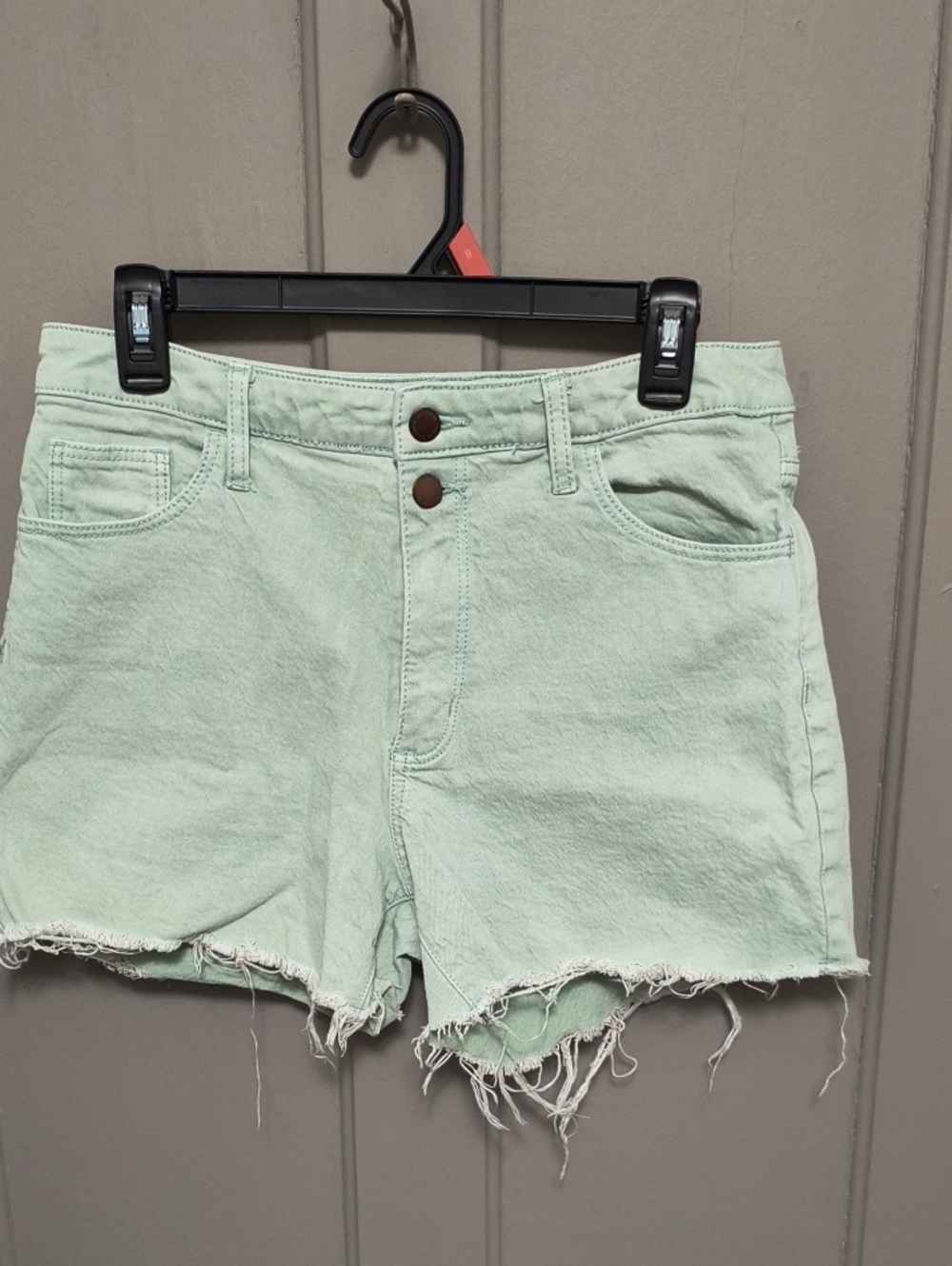 Universal Thread Mint Green Denim Cutoff Shorts